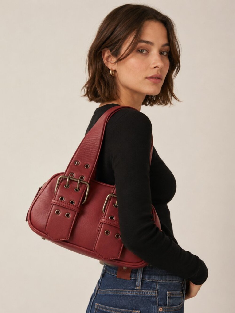 Free People Say Yes Leather Bag NWT